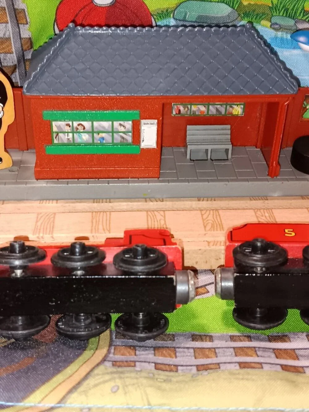 Thomas Wooden Railway Train Track Engine James Flat Magnet Painted Coal Tender